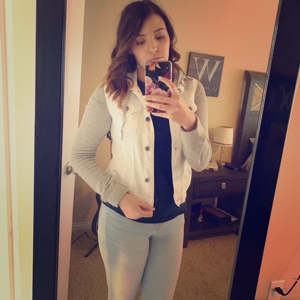 Mudd White Denim Jacket